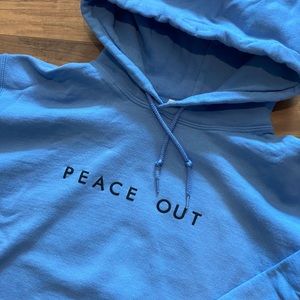 Peace Out TopShop hoodie